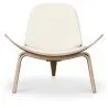 Designer armchair - Scandinavian armchair - Faux leather upholstery - Lucy image 7