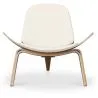 Designer armchair - Scandinavian armchair - Faux leather upholstery - Lucy image 7