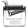 Buy Lounge Chair - Leatherette & Metal - Ivan Black 16815 at Privatefloor