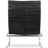 Buy Leather Armchair - Design Lounger - Bloy Black 16830 home delivery