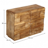 Buy Wooden Sideboard - 2 Doors - Yakarta Natural wood 58882 with a guarantee