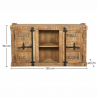 Buy Wooden Sideboard - Industrial Design - 2 doors - Tunk Natural wood 58890 in the United Kingdom
