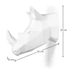 Origami Rhino head Resin image 7