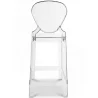 Bar Stool with Backrest - Transparent Design - 75cm - Victoria Queen image 7