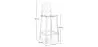 Bar Stool with Backrest - Transparent Design - 75cm - Victoria Queen image 7