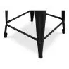 Industrial Design Bar Stool - Matte Steel - 60cm - Stylix image 7