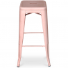 Buy Industrial Design Bar Stool - Matte Steel - 76cm - Stylix Pastel pink 58994 - prices