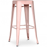 Buy Industrial Design Bar Stool - Matte Steel - 76cm - Stylix Pastel pink 58994 at Privatefloor