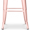 Buy Industrial Design Bar Stool - Matte Steel - 76cm - Stylix Pastel pink 58994 with a guarantee