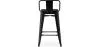 Bar Stool with Backrest Industrial Design - 60cm - Stylix image 7