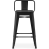 Buy Bar Stool with Backrest Industrial Design - 60cm - Stylix Steel 58409 - prices