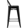 Buy Bar Stool with Backrest Industrial Design - 60cm - Stylix Steel 58409 in the United Kingdom