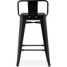 Buy Bar Stool with Backrest Industrial Design - 60cm - Stylix Steel 58409 with a guarantee