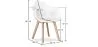 Dining Chair with Armrests - Scandinavian Style - Dominic image 7