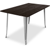Buy Stylix Dining Table - 140 cm - Dark Wood Steel 58996 - in the UK