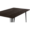 Buy Stylix Dining Table - 140 cm - Dark Wood Steel 58996 home delivery