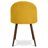 Buy Dining Chair - Upholstered in Fabric - Scandinavian Style - Evelyne Yellow 58982 - in the UK