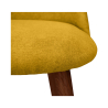 Buy Dining Chair - Upholstered in Fabric - Scandinavian Style - Evelyne Yellow 58982 - prices