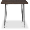 Buy Square Dining Table - Industrial Design - Wood and Metal - Stylix Steel 58995 at Privatefloor