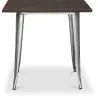 Square Dining Table - Industrial Design - Wood and Metal - Stylix image 7