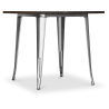 Buy Square Dining Table - Industrial Design - Wood and Metal - Stylix Steel 58995 in the United Kingdom
