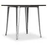 Square Dining Table - Industrial Design - Wood and Metal - Stylix image 7