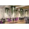 Square Dining Table - Industrial Design - Wood and Metal - Stylix image 7