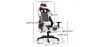 Office Chair with Armrests - Desk Chair with Castors - Gamer - Guy image 7