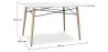 Rectangular Dining Table - Scandinavian Design - Wood - 110 x 80 cm image 7