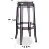 Transparent Design Stool - 75cm - Victoria Queen image 7