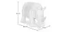 Decorative Figure Rhino - Matte White - Rhyn image 7