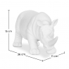 Buy Decorative Figure Rhino - Matte White - Rhyn White 59161 in the United Kingdom