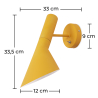 Buy Wall Mounted Lamp - Narn Yellow 14635 - prices