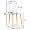 Wooden Dining Chair - Scandinavian Design - Joy image 7
