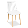 Buy Wooden Dining Chair - Scandinavian Design - Joy White 59145 in the United Kingdom