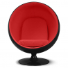 Buy Ball Design Armchair - Upholstered in Fabric - Baller Red 19537 - in the UK