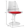 Dining Chair - White Swivel Chair - Tulip image 7