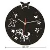Butterflies and Flowers Wall Clock image 7