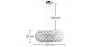 Ceiling Lamp - Crystal Globe Pendant Lamp - 50cm - Savoni image 7