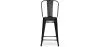 Bar Stool with Backrest - Industrial Design - 60cm - Stylix image 7