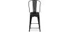 Bar Stool with Backrest - Industrial Design - 60cm - Stylix image 7