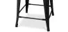 Bar Stool with Backrest - Industrial Design - 60cm - Stylix image 7
