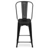 Buy Bar Stool with Backrest - Industrial Design - 60cm - Stylix Grey blue 58410 in the United Kingdom