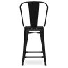 Buy Bar Stool with Backrest - Industrial Design - 60cm - Stylix Grey blue 58410 at Privatefloor