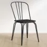 Dining Chair - Industrial Style - Wood and Metal - Lillor image 7