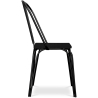 Buy Industrial Style Metal and Dark Wood Chair - Lillor Black 59241 in the United Kingdom
