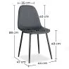 Dining Chair - Upholstered in Fabric - Faby image 7