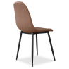 Buy Dining Chair - Upholstered Leatherette - Faby Brown 59170 - in the UK