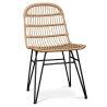 Buy Rattan Dining Chair - Boho Style - Many Natural wood 59255 - in the UK
