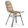 Buy Synthetic wicker dining chair  Natural wood 59255 with a guarantee